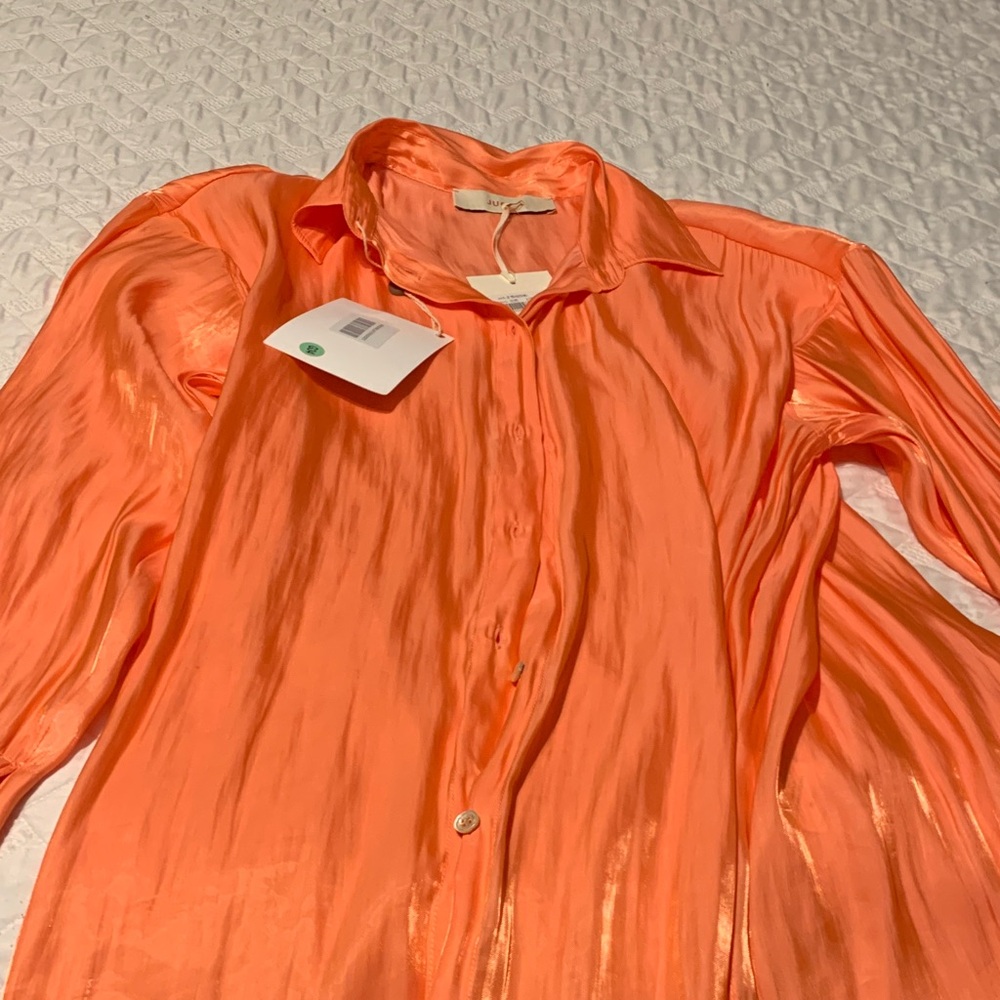 Gucci Women's Vibrant Orange Blouse